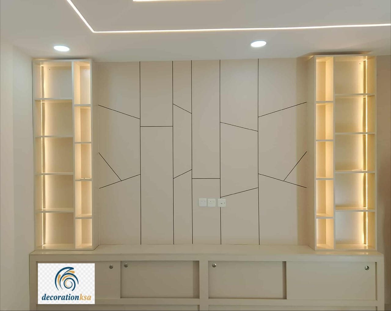 ديكور خلفيات شاشات تلفزيون مودرن