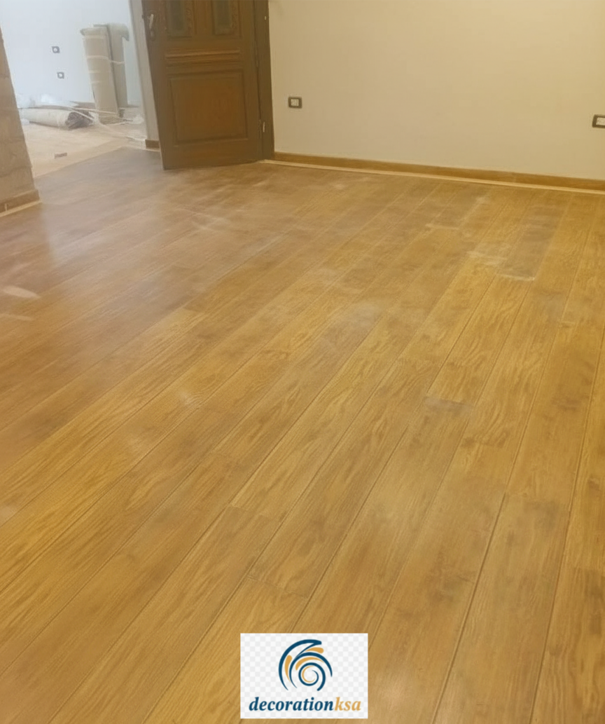 صورة لأحد مشاريع تركيب الباركيه الناجحة