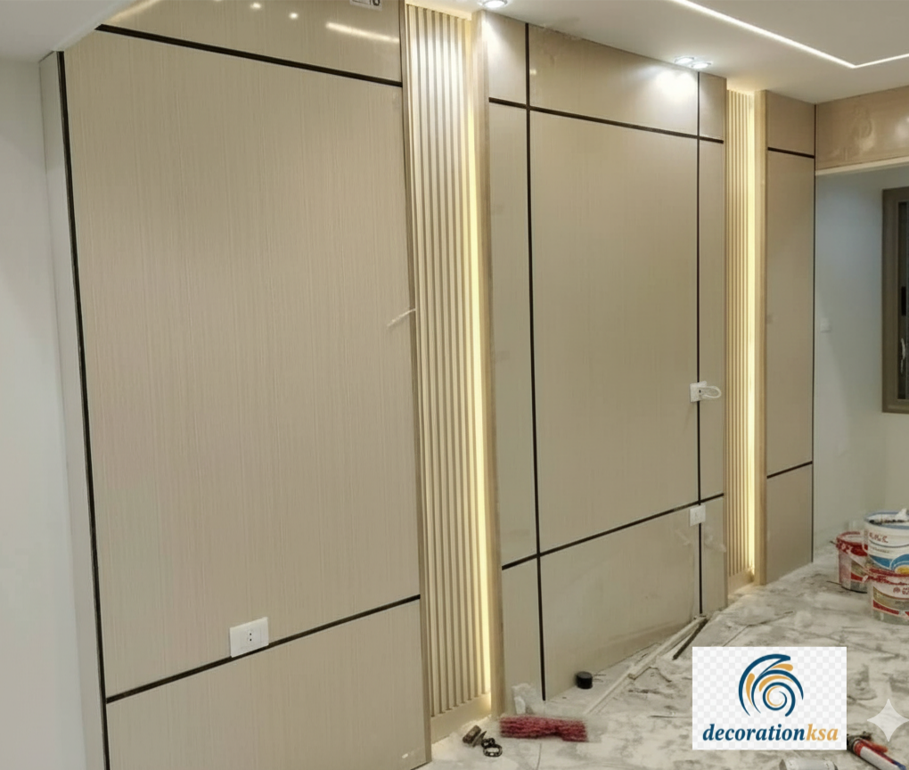 معلم تركيب شيبورد الدمام يقوم بتجهيز الجدران