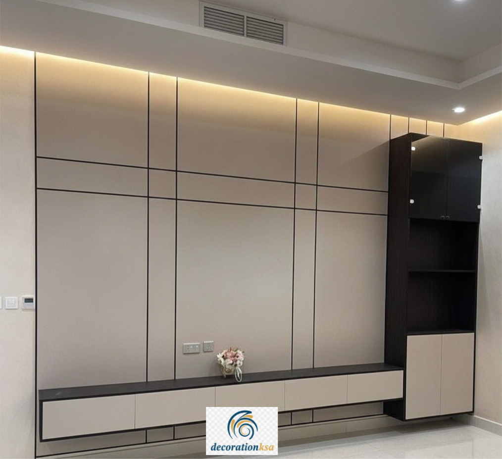 تركيب بديل خشب chipboard لخلفيات التلفزيون