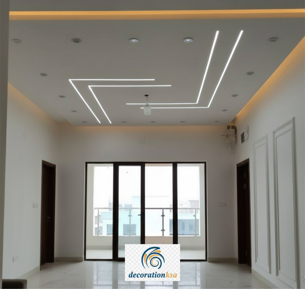 ديكورات جبس اسقف راقية كلاسيك للمجالس الكبيرة