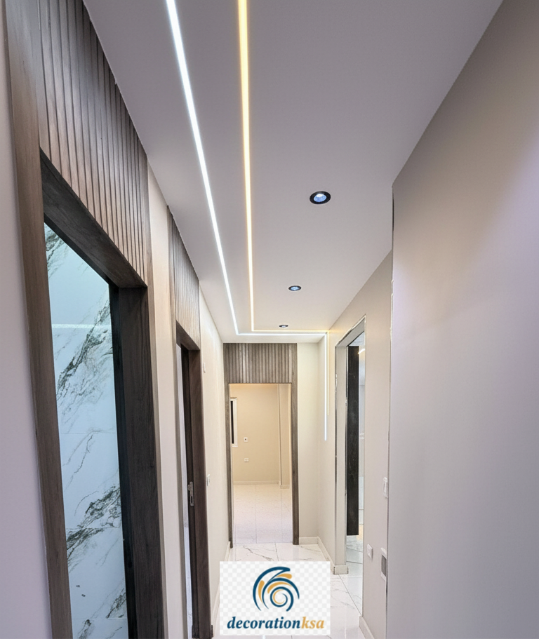 تركيب جبس بورد احترافي في ديكور سقف مجالس