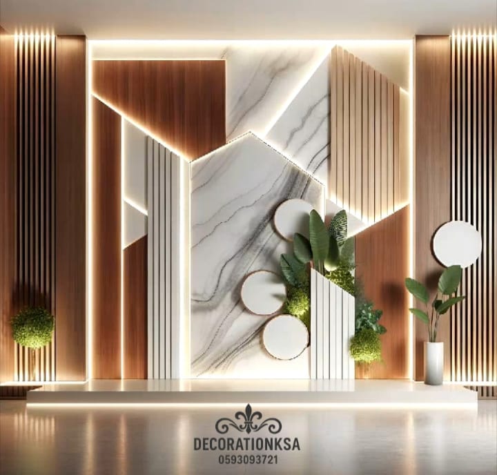 تركيب بديل الخشب مع الجبس بورد