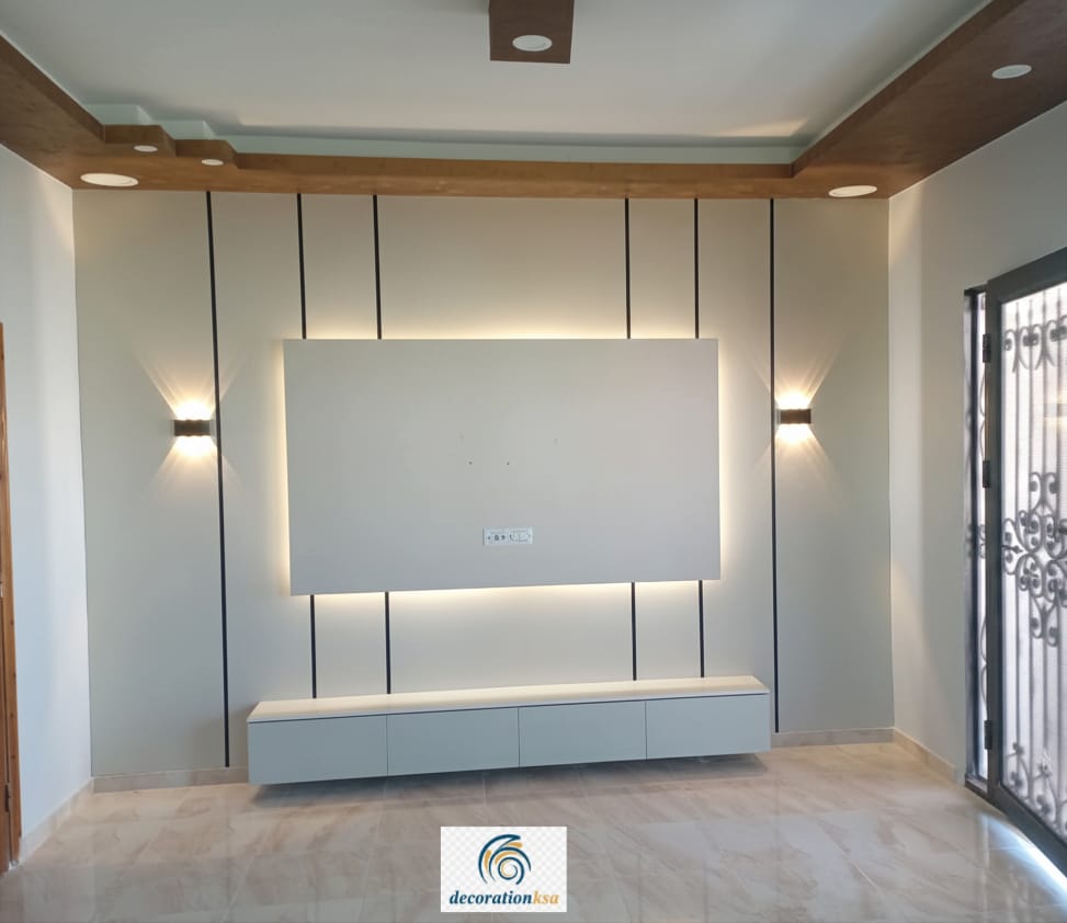 طاولات تلفزيون مودرن بالدمام مع دواليب
